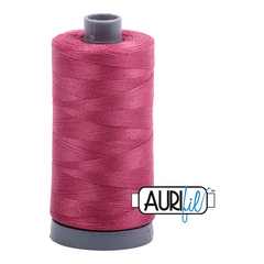 Aurifil Mako 28wt Cotton 750 m 820 yd. spool - 2455 Medium Carmine Red