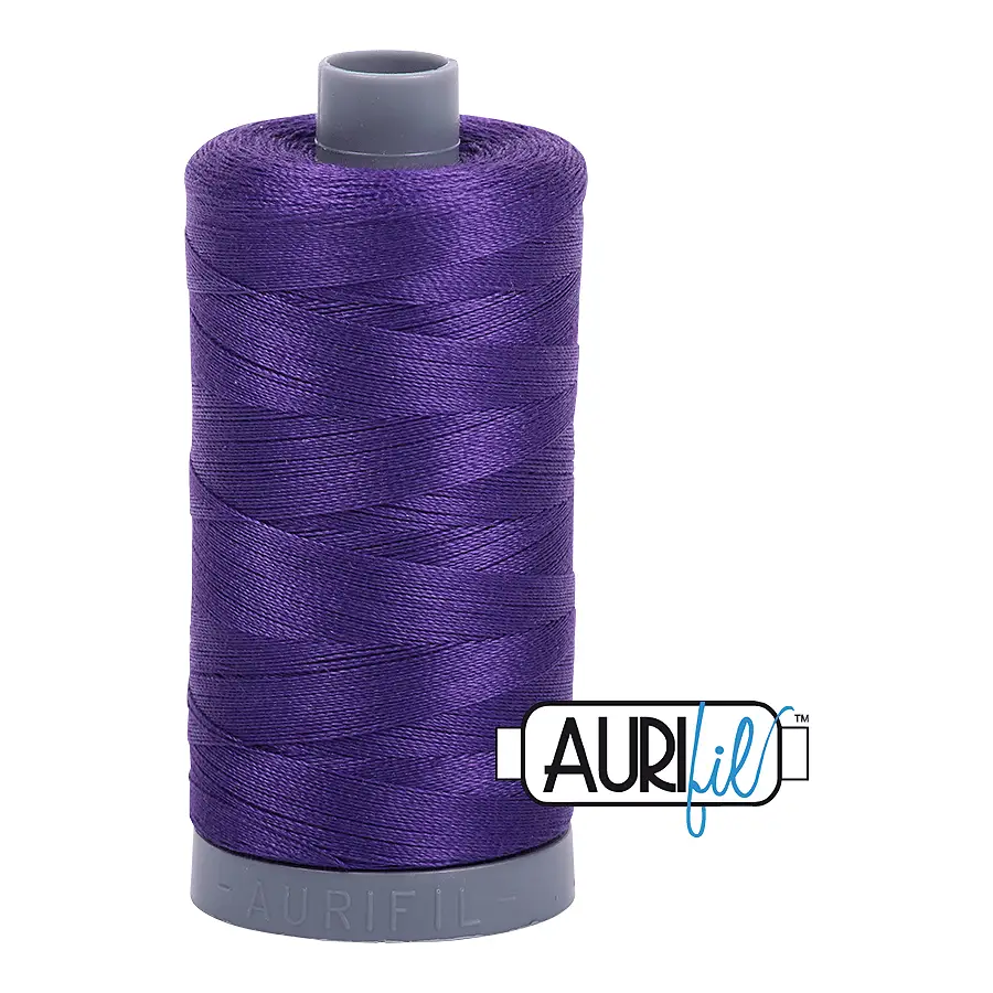 Aurifil Mako 28wt Cotton 750 m 820 yd. spool - 2582 Dark Violet