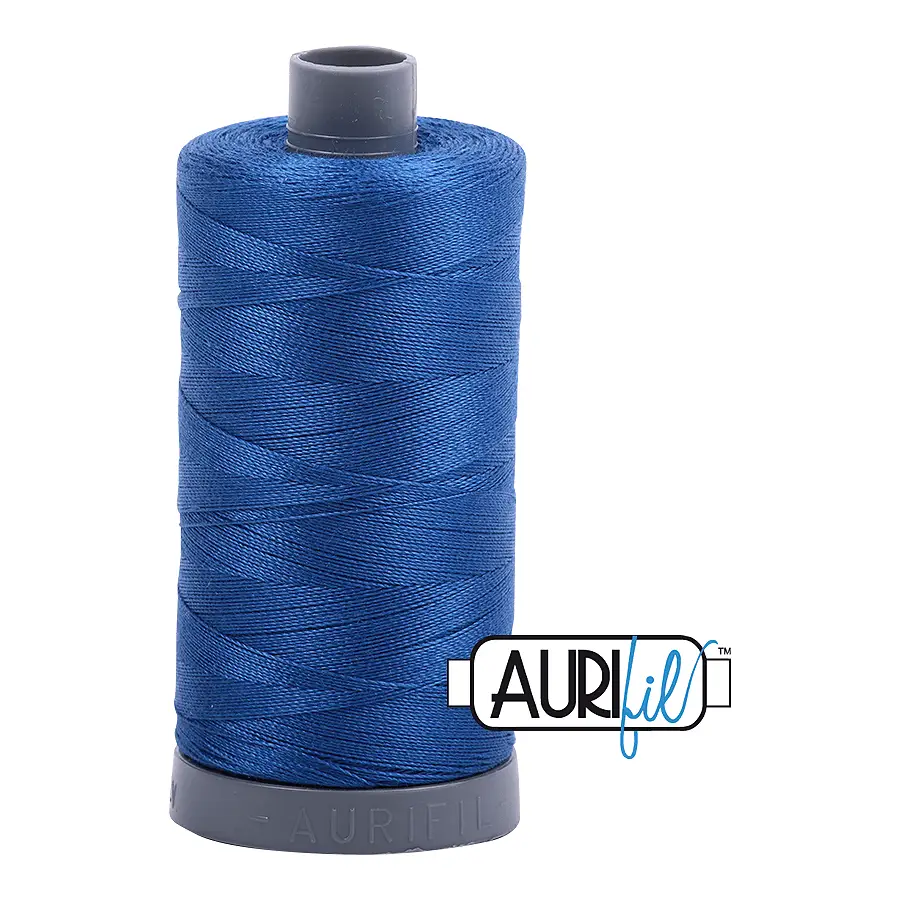 Aurifil Mako 28wt Cotton 750 m 820 yd. spool - 2740 Dark Cobalt