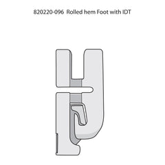 PFAFF® 4 mm Rolled Hem Foot for IDT System