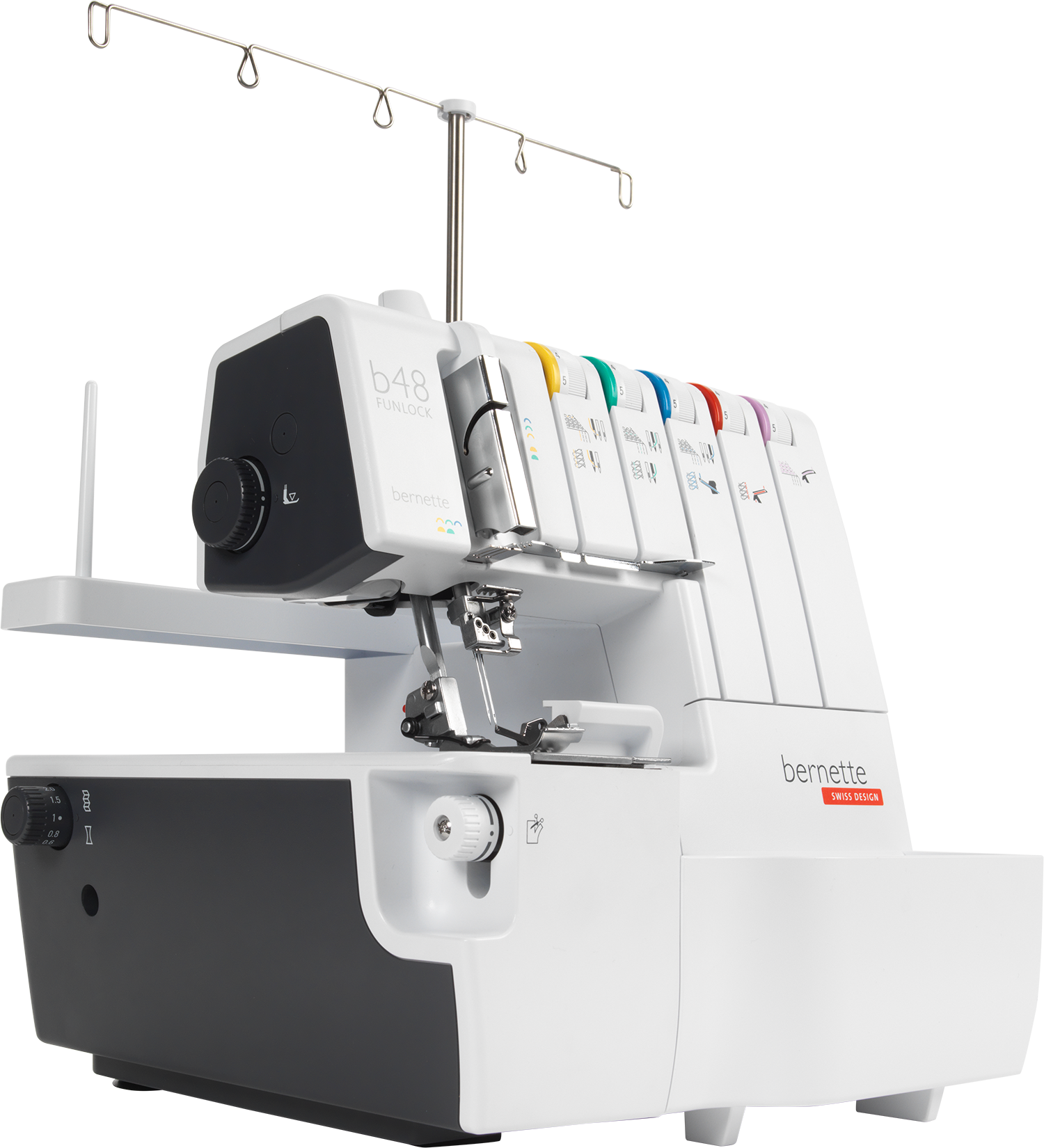 bernette 48 FUNLOCK overlocker, angled left