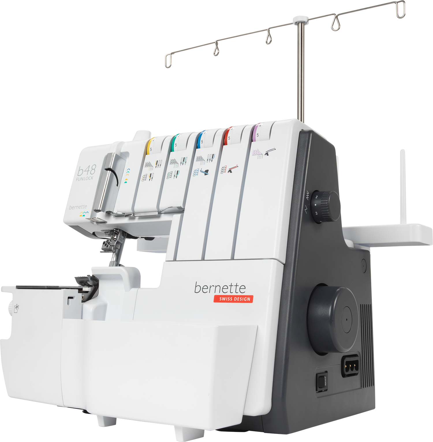 bernette 48 FUNLOCK overlocker, angled right