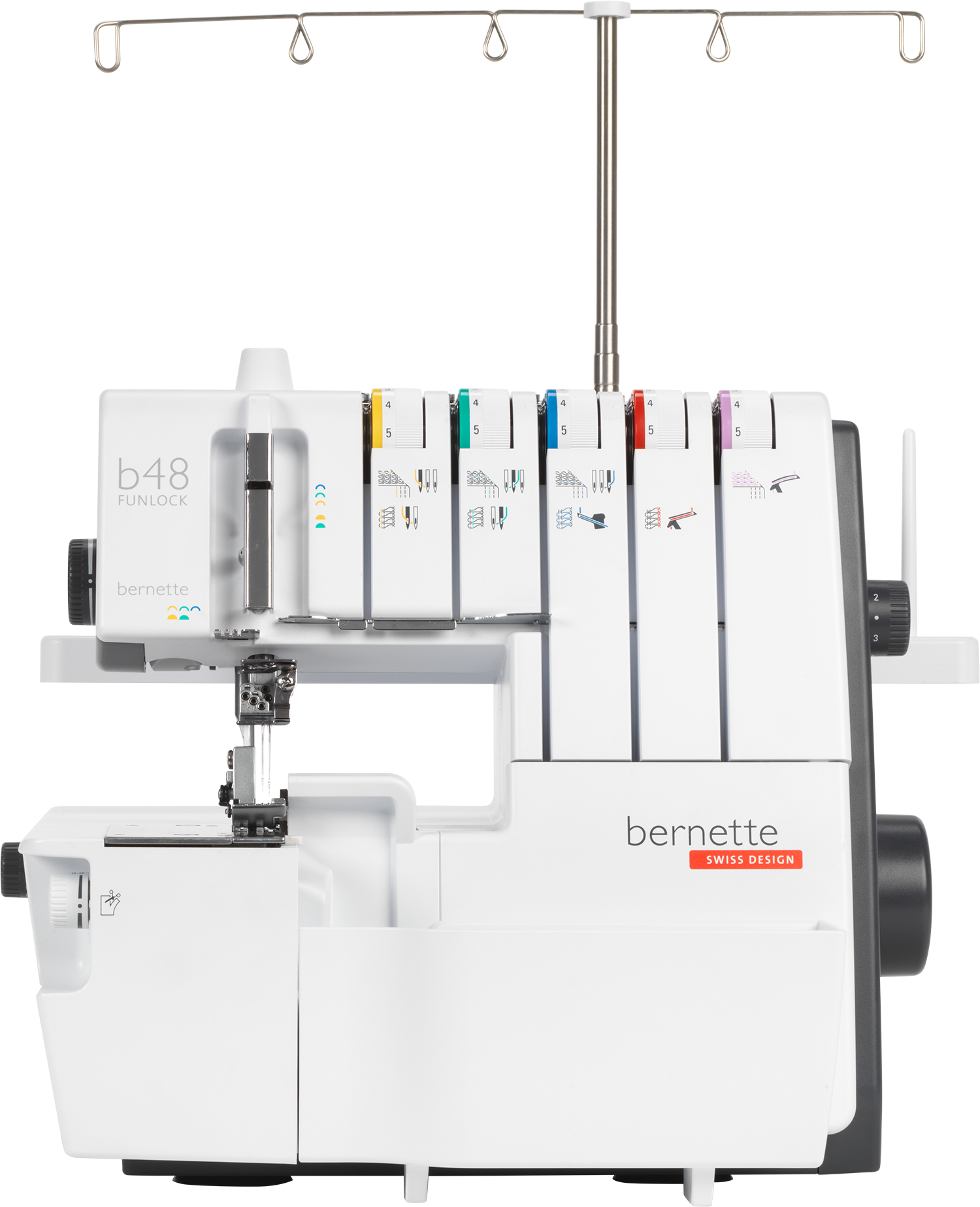 bernette 48 FUNLOCK overlocker, front view