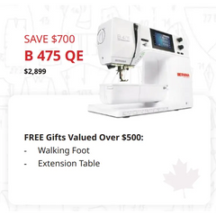 Bernina 475 QE - Quilting Sewing Machines