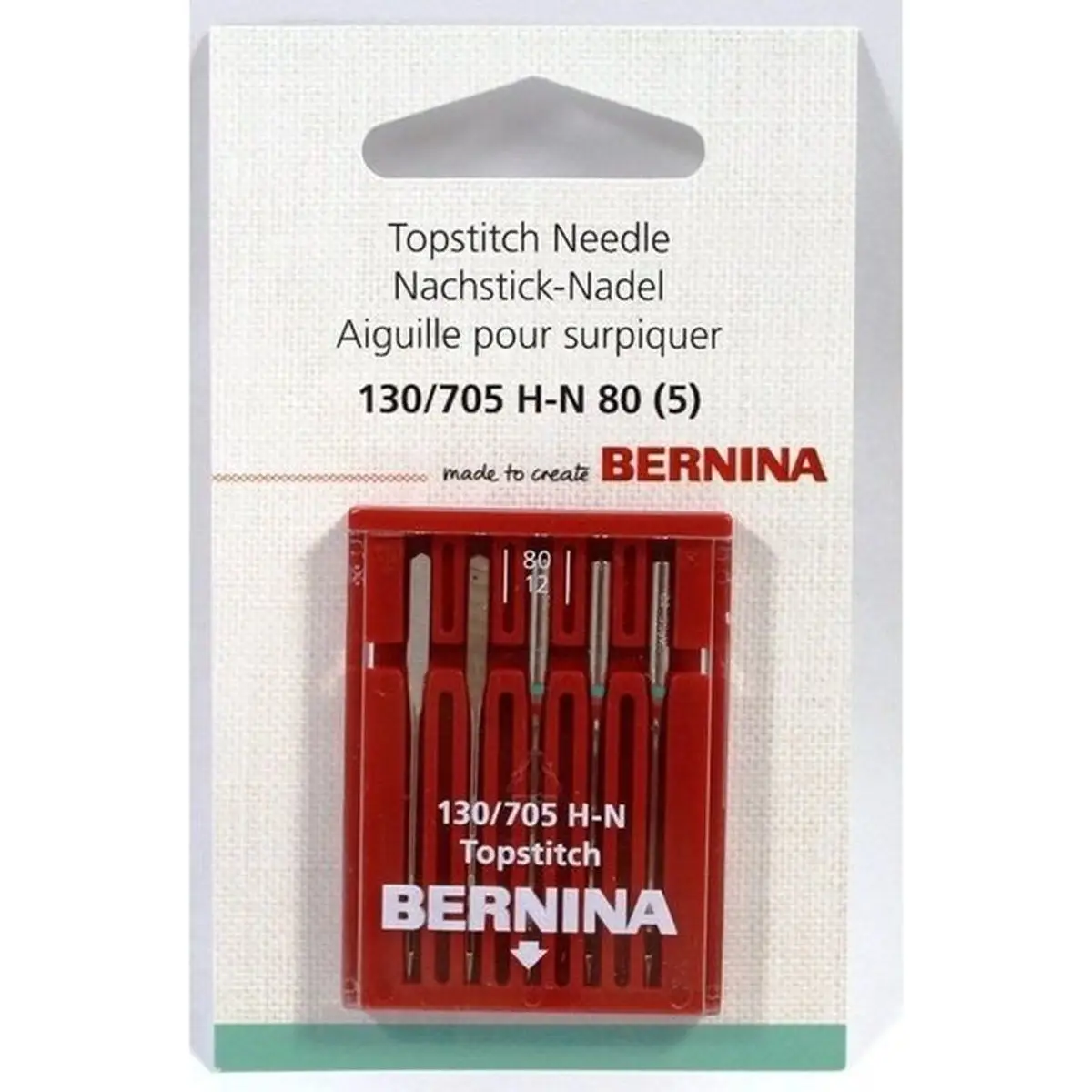 Bernina Topstitch Needle 130/705 H-N 5/pk