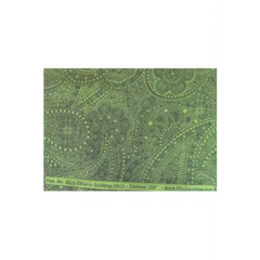 Fabrics, Blank Quilting Fabrics, Green Paisley, Green Collection - 8034