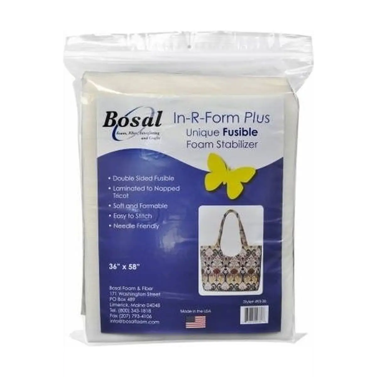 Bosal In-R-Form Plus Double Sided Fusible Foam Stabilizer 36in x 58in