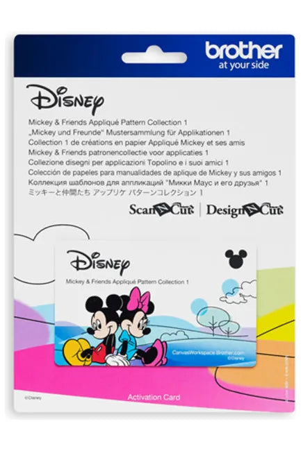 Mickey&Friends Paper Craft Applique Pattern Collection 1, Brother
