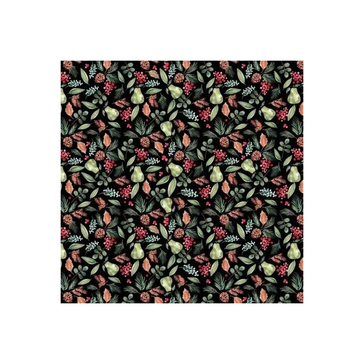 Black Bountiful Digitally Printed