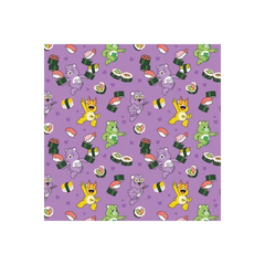 Fabric, Care Bears Light Purple Sushi Frenzy