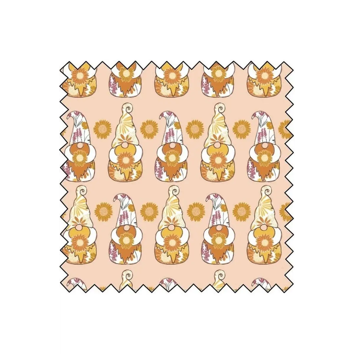 Fabric, Camelot Fabrics, Gnome Collection - Gnome Sweet Gnome