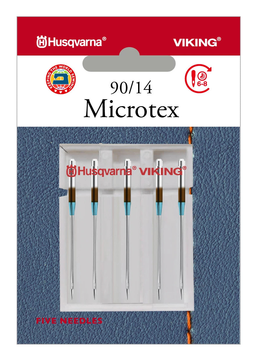 HUSQVARNA® VIKING® Microtex Needles Size 90/14  5-Pack
