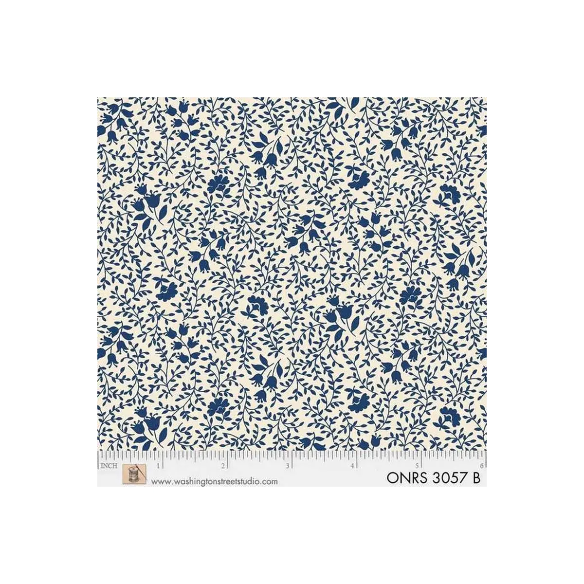 Flower and Leaves Garden- Blue