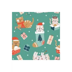 Animal Crackers Christmas Cats Green ANCK 2134