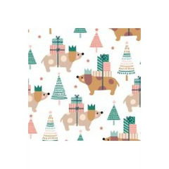 Animal Crackers Christmas Dogs White - ANCK 2135