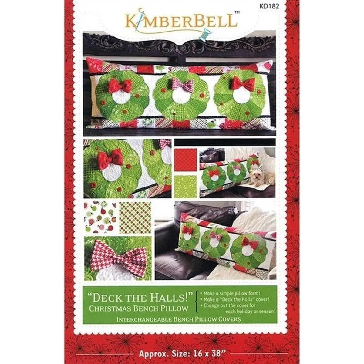 Deck The Halls Bench Pillow