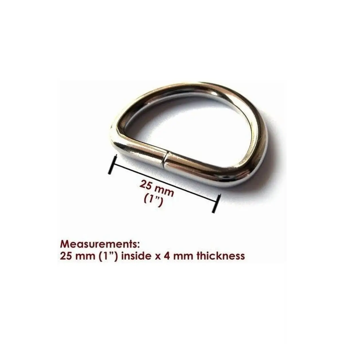 D-Rings 4 Pack 1" 25mm