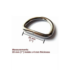 D-Rings 4 Pack 1" 25mm