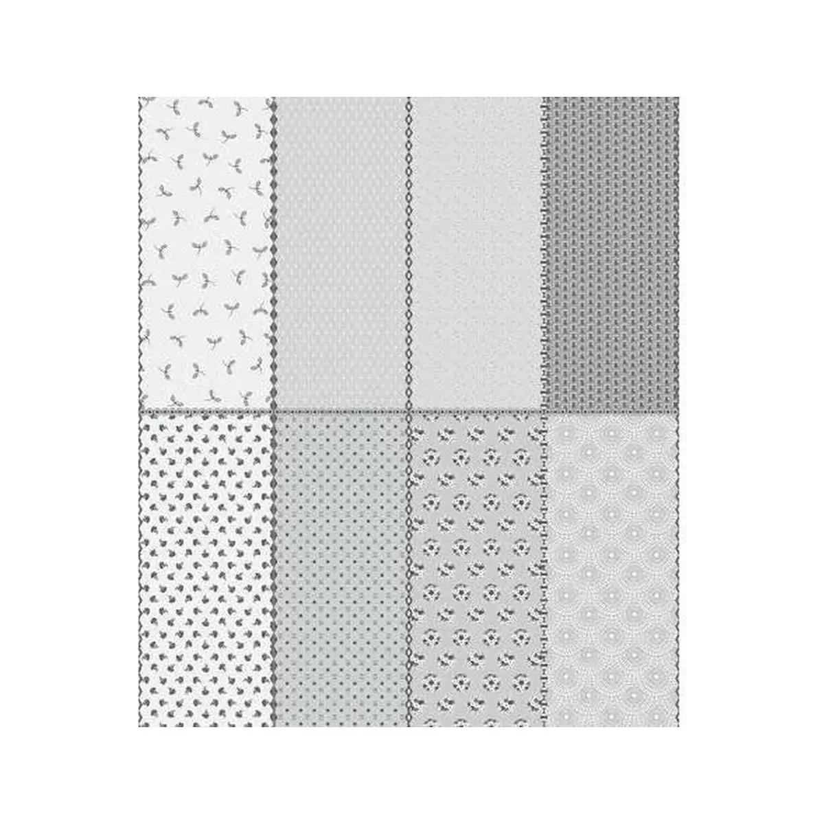 Paper Daisies Fat Eighth Panel Gray