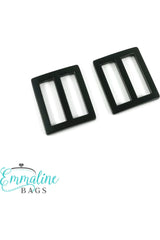 Flat Strap Sliders 2 Pack - 1" 25mm , Emmaline Bgas