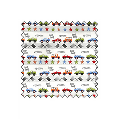 Queuing Cars 100% Cotton