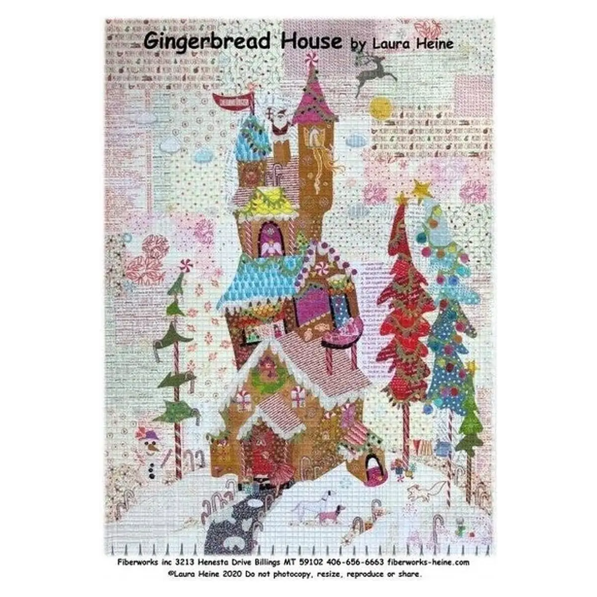 Gingerbread House Collage Pattern