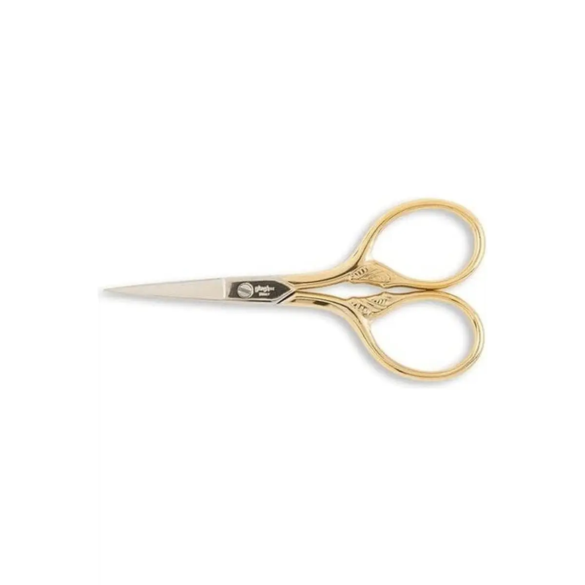 Gingher Gold-Handled Lion's Tail Embroidery Scissors - 3 1/2"