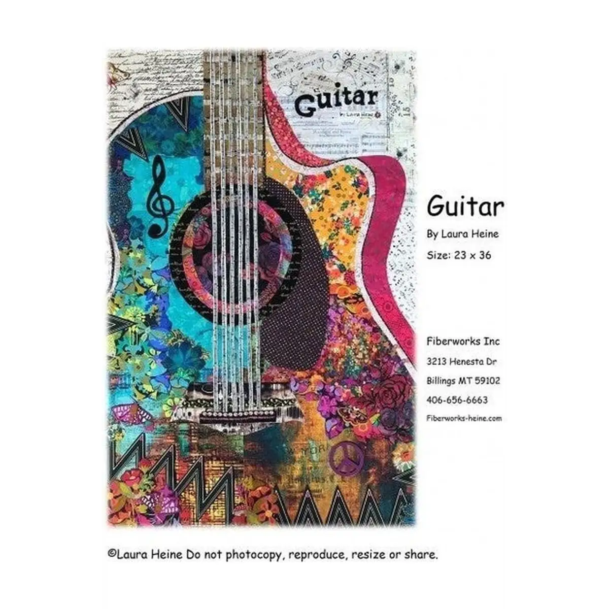 Guitar Collage Pattern