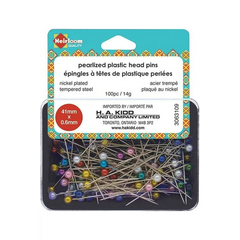 HEIRLOOM Extra Long Pearlized Plastic Head Pins - Assorted Colours - 41mm 15?8?