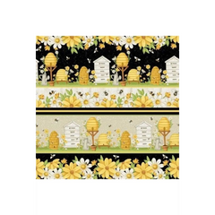 Fabric, Henry Glass & Co., Bee You! Hive Stripes - 108-49
