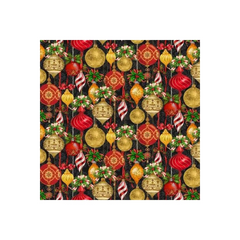 Black Christmas Ornaments Allover