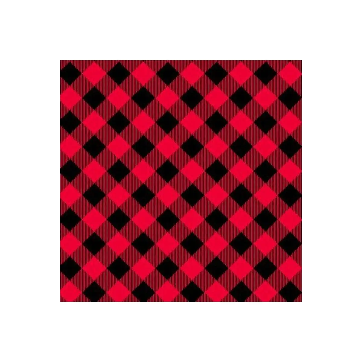 Red/Black Bias Buffalo Check