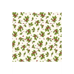 Holiday Botanical Cream Tossed Holly Leaves