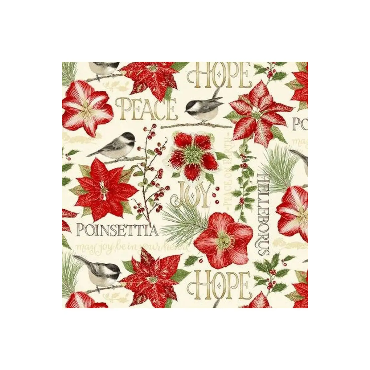 Holiday Botanical Flowers & Birds