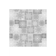 Holiday Lane Grey Snowflakes in Blocks