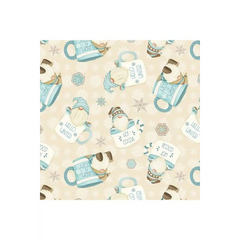 I Love Sn'Gnomies Cream Hot Cocoa Cup Gnomes Flannel