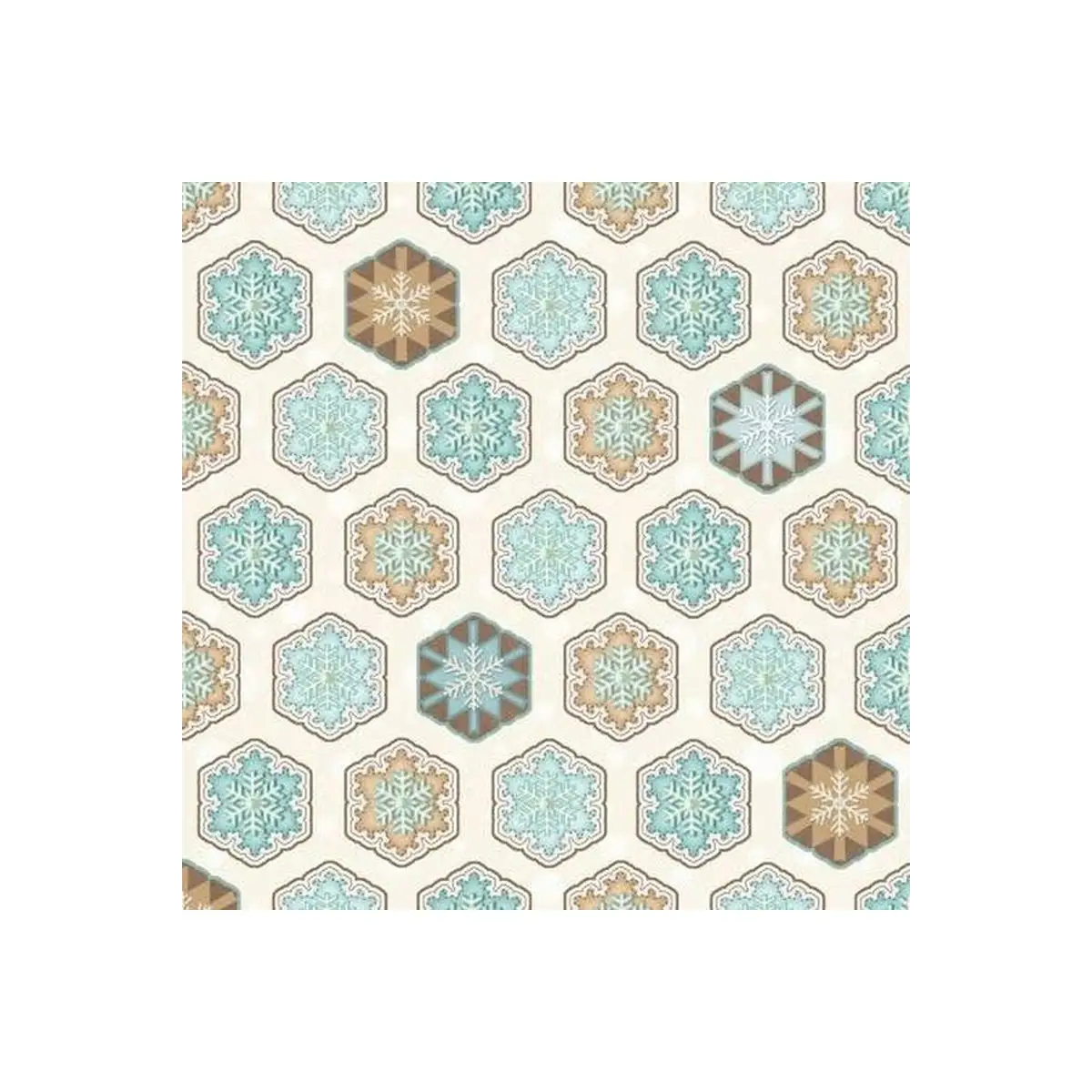 I Love Sn'Gnomies Multi Hexi Snowflakes Flannel