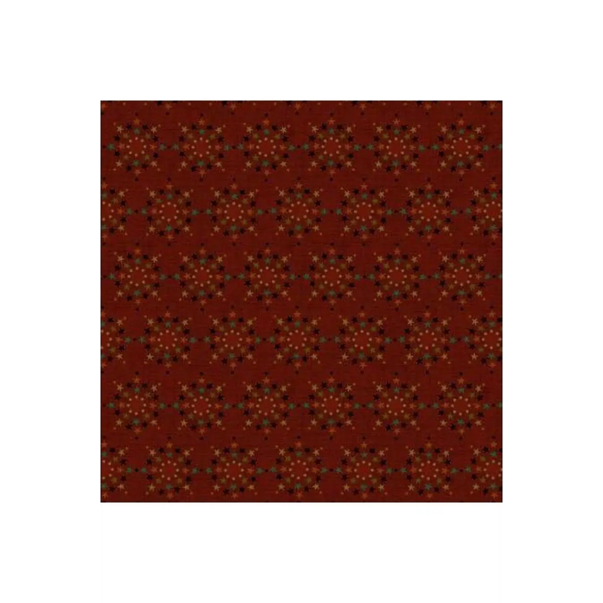Fabric, Idaho Prairie 1924-88 Red Stars in Circles