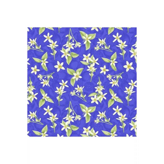 Blue Small Tossed Lemon Flowers