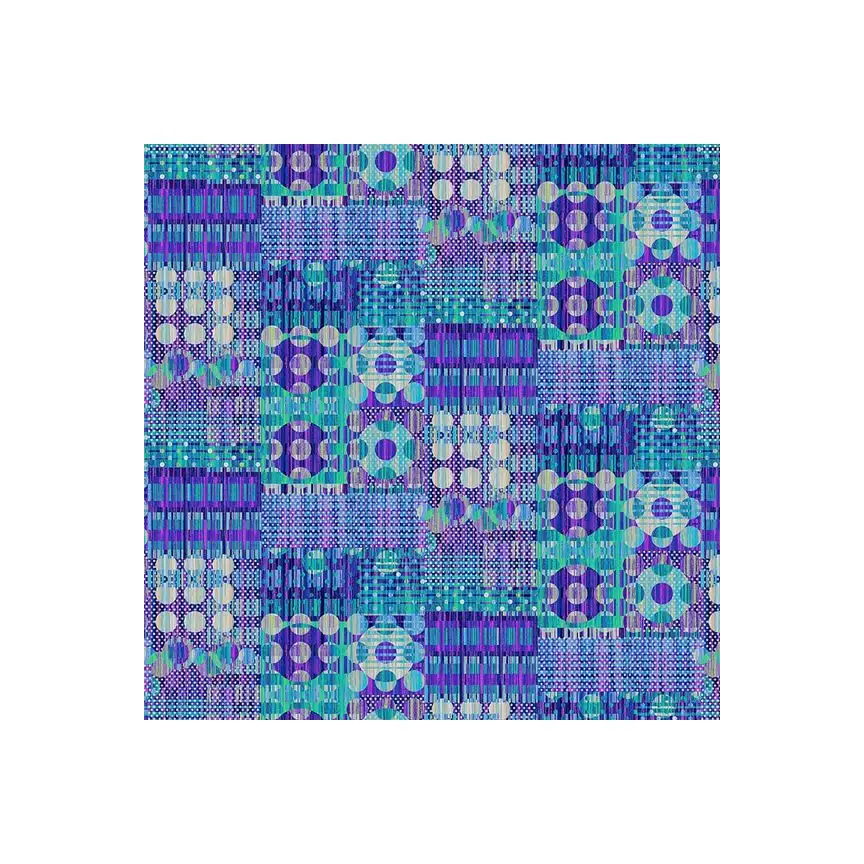 Fabric, Henry Glass & Co. Fabrics, Kinetic Geometrics, Dotty Plaid - 3096-77