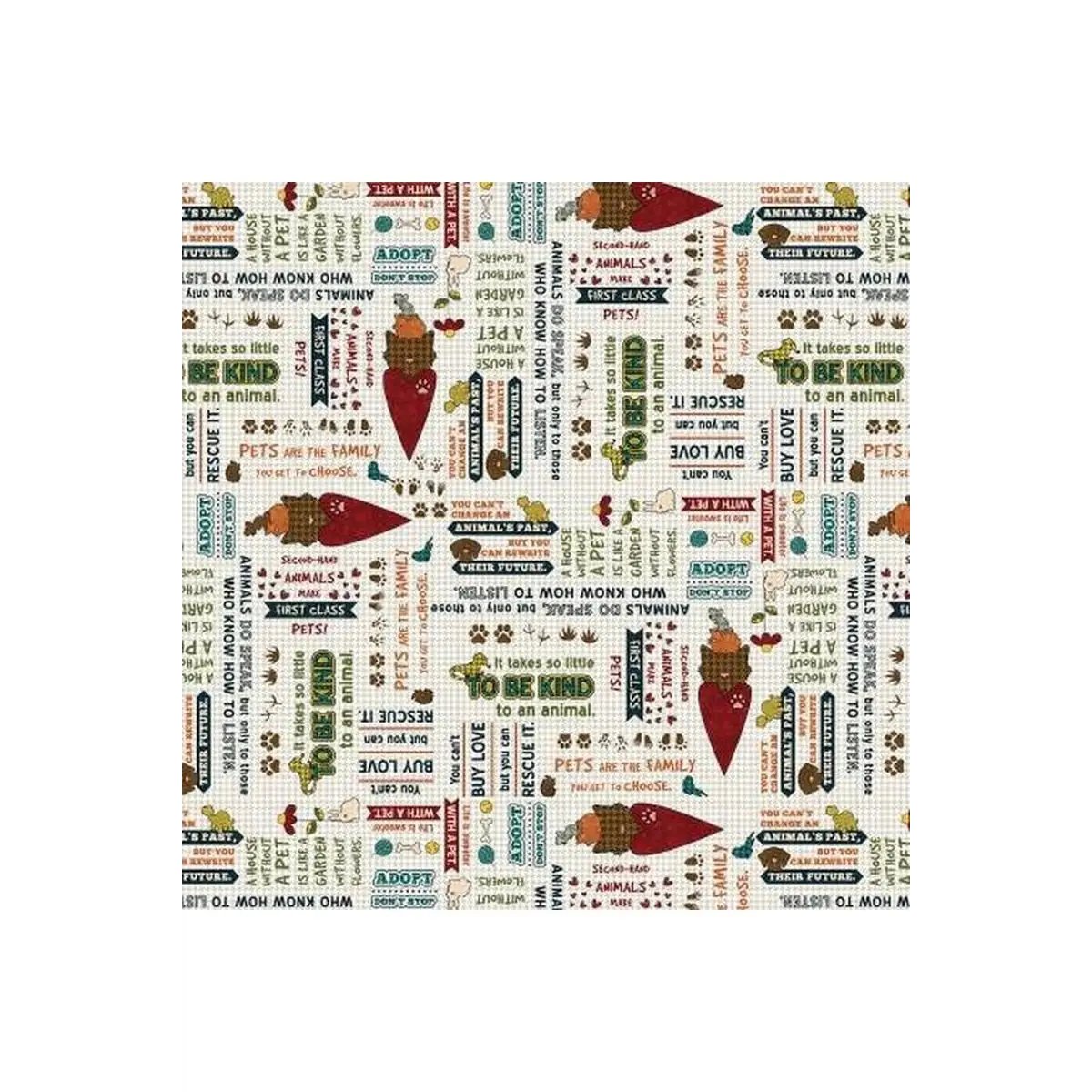 Rescued and Loved White 100% Cotton