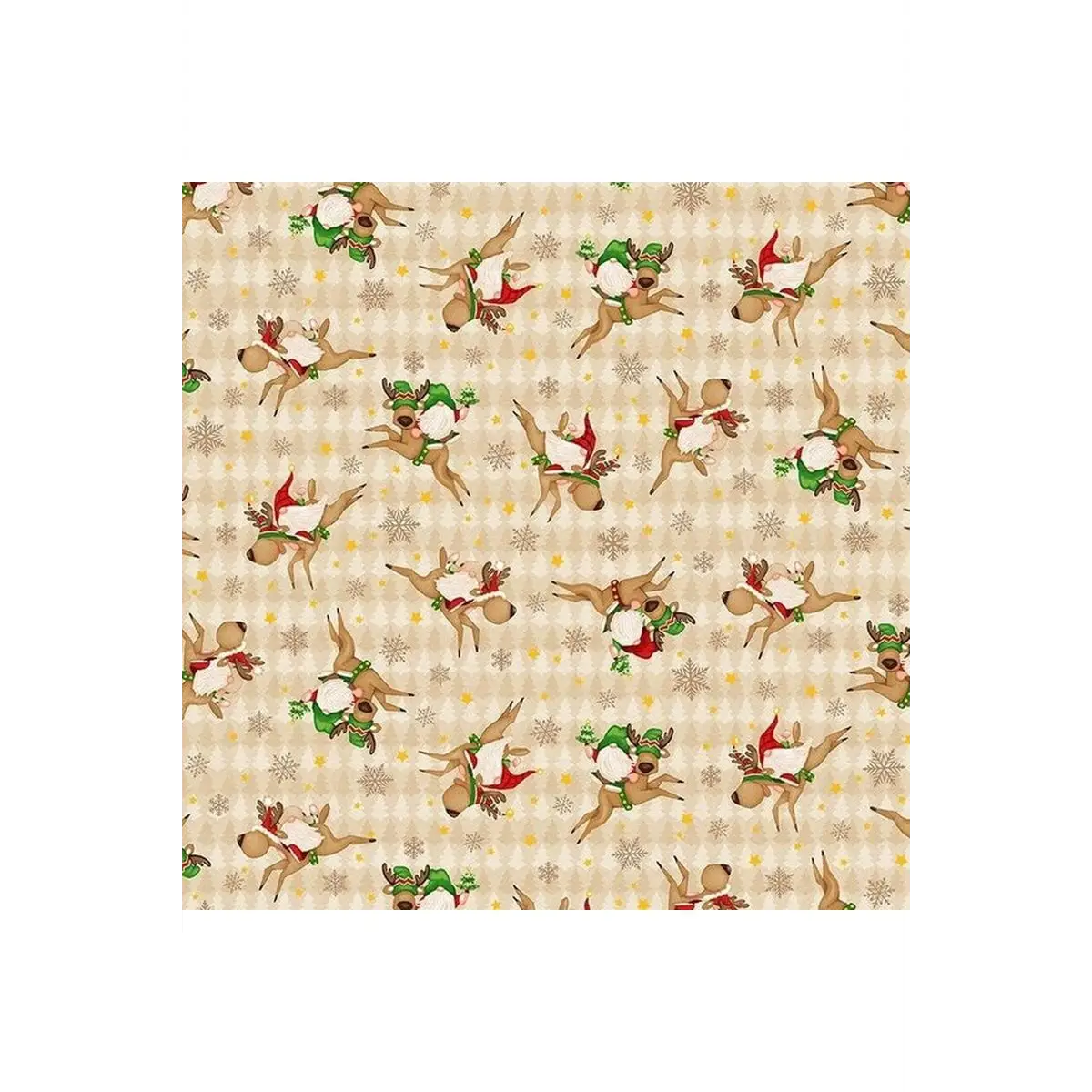 Timber Gnomies Tree Farm Tossed Gnomies on Reindeer - 302-44