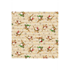 Timber Gnomies Tree Farm Tossed Gnomies on Reindeer - 302-44