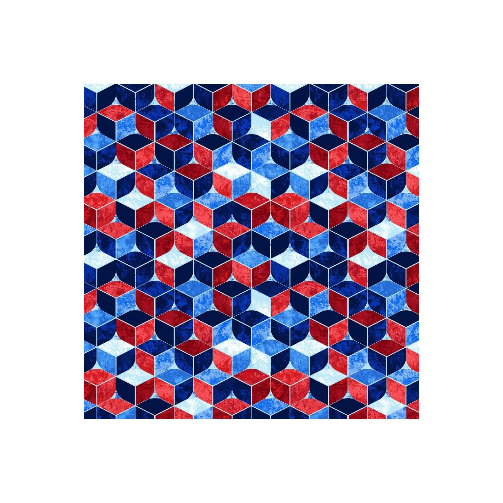 Fabric, Henry Glass & Co. Fabrics, Tumbling Blocks Wideback - 3098W