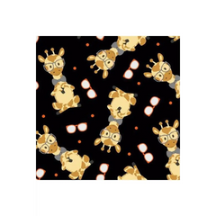 Wild & Free Black Tossed Giraffes