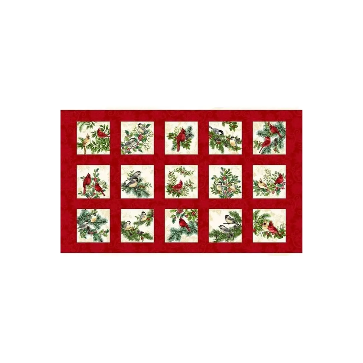 Winter Garden 6 inch Bird Blocks - 2833-88