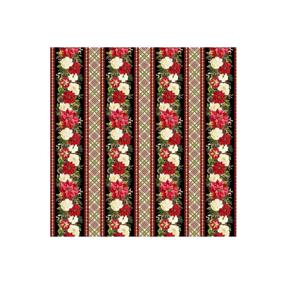 Winter Garden Border Stripe -2832-99