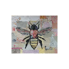 Honey Bee Collage Pattern