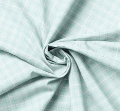 Daisy&Lilly: Windowpane Plaid, Light Blue (Sold By 1/2 Meter)