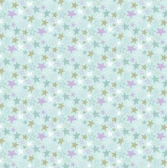 Daisy&Lilly-Star Doodles, Light Blue (Sold By 1/2 Meter)